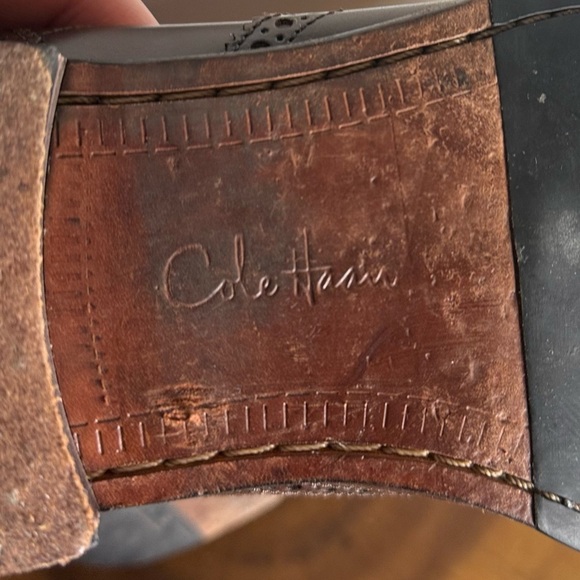 Cole Haan Nike Air Leather Wingtip Loafer Oxford Color Mahagony 12M Style C08354 - Picture 13 of 13